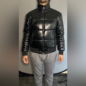 Zara black stylish puffy jacket